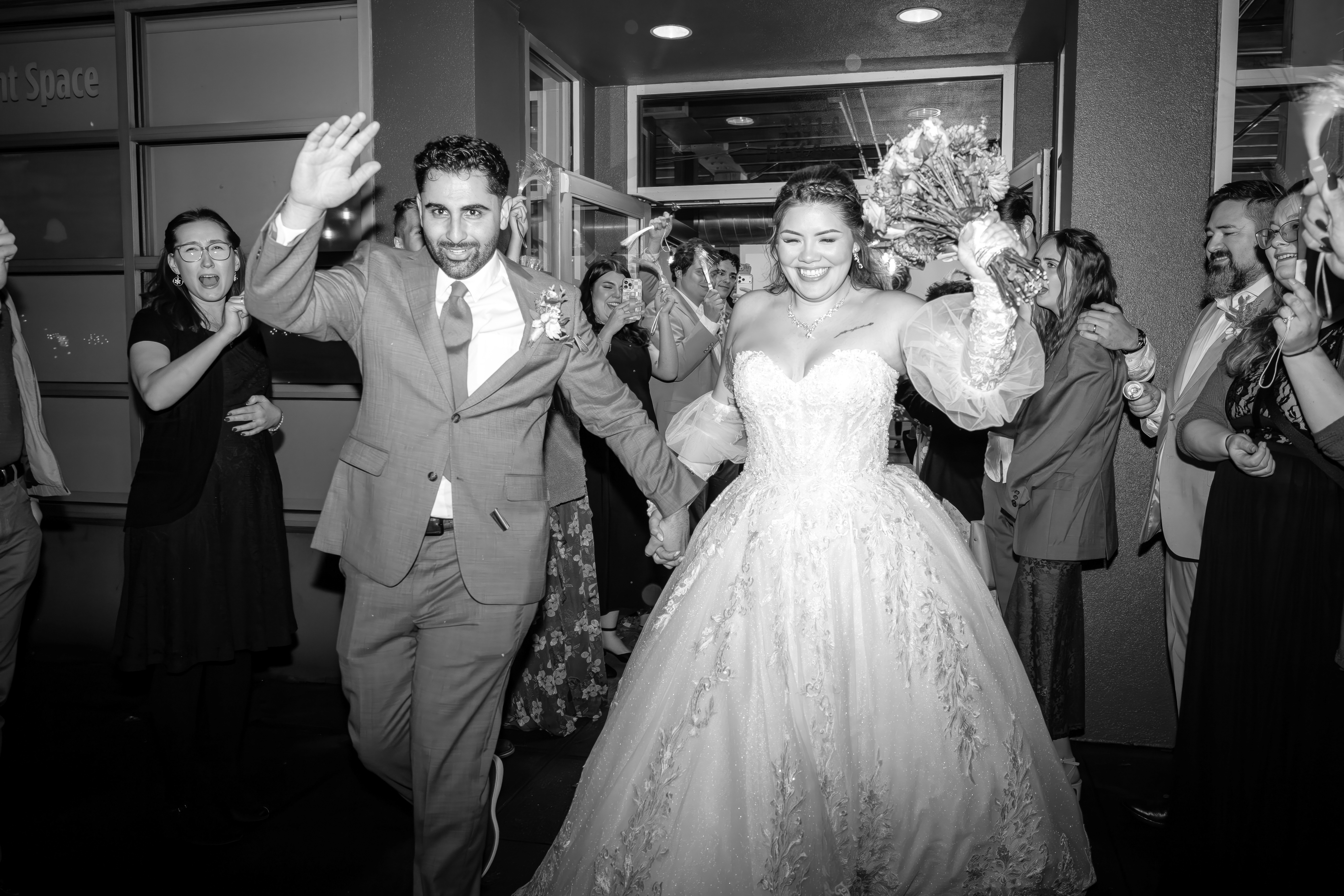 Dance floor at Pacific Northwest wedding reception